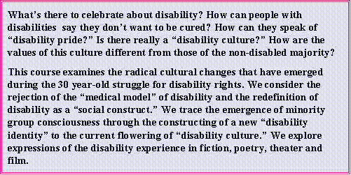 What's there to celebrate about disability? Is there really a disability culture?